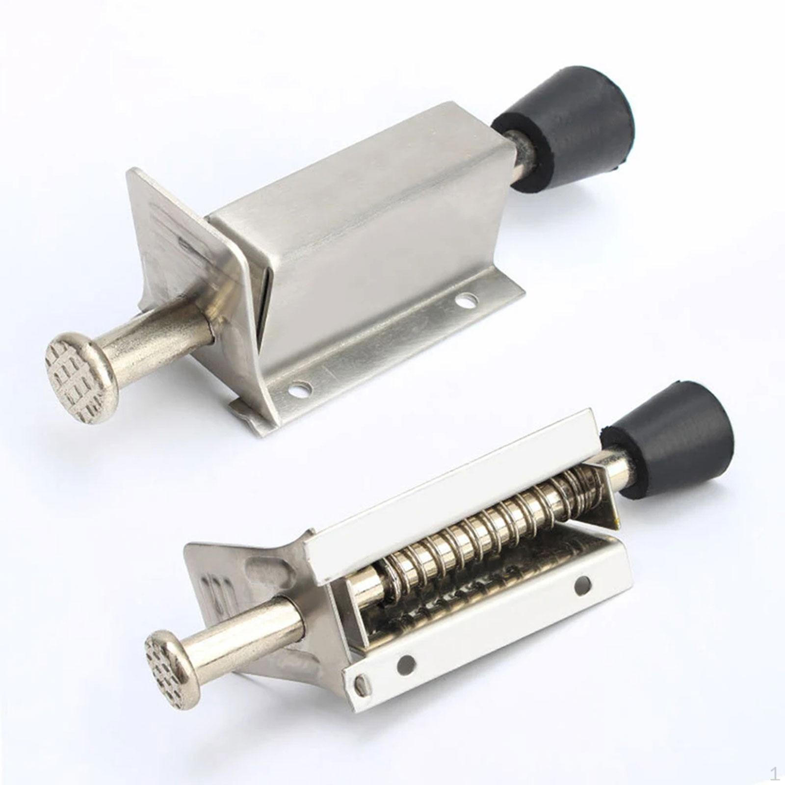 

2 шт. Дверной стопор Kickdown, держатель дверных замков, цинковый сплав с винтами, подпружиненная телескопическая система 14cm