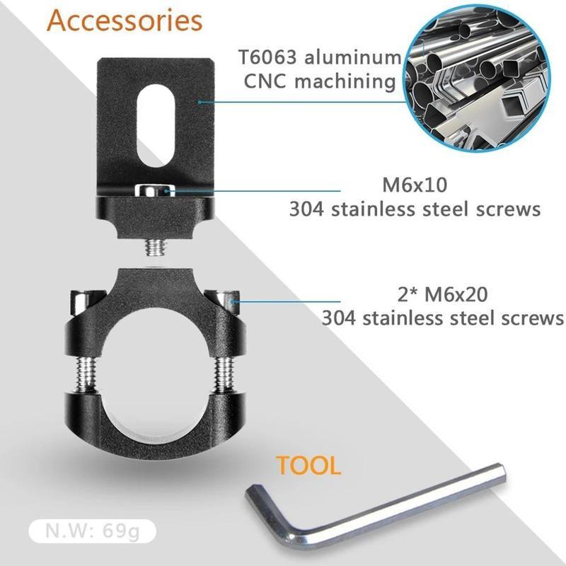 22/25MM Mount Bracket For Motorcycle Bumper Modified Headlight Stand Spotlight Extension Pole Frame Support Bracket Holder
