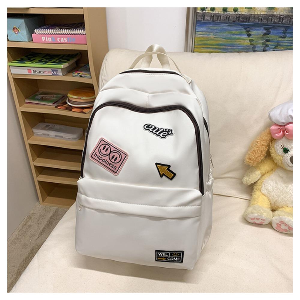 New backpack large capacity student bag computer bag men s and women s backpack computer bag fashion backpack белый