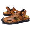 38-48 Sommer Herren Übergröße Leder Strandsandalen Herren Sandalen mit geschlossenen Zehen