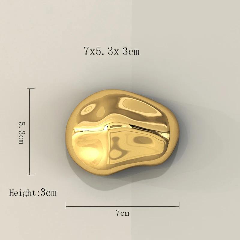 Pokovený simulovaný kamenný přívěsek Domov Moderní kamenné ozdoby Abstraktní dekorace Kreativní studio Pozadí Stěna Stereo závěsy