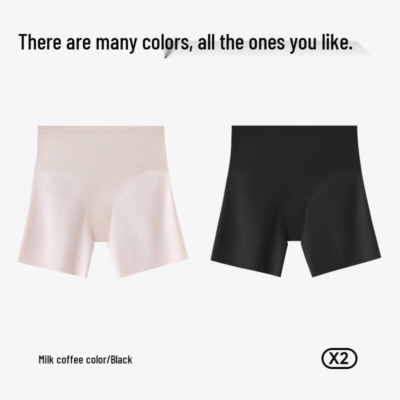 MIIOW Women's Seamless Safety Shorts with Instant Absorb Crotch