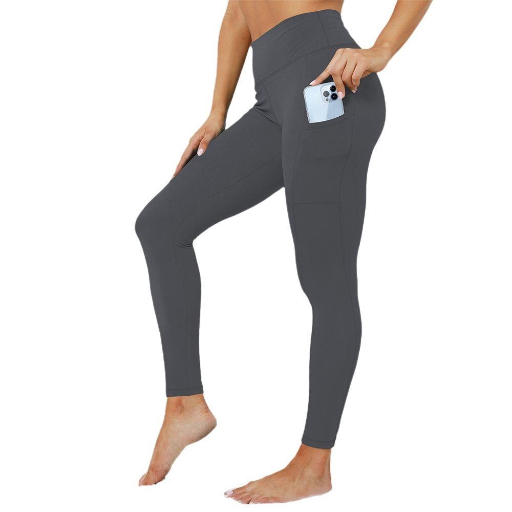 Ronyes Women's High Waist Push-Up Sports Leggings, Grey