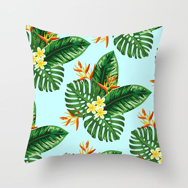 Ins Home Cartoon Plant Digital Printing Car Pillow Cushion