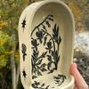 Hand Painted Ceramic Wall Desk Ornament Decorative Ceramic Stand for Wall Mantels Tabletop Shelf Festival Celebration