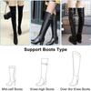 1 Pair Boot Straps for Thigh High, Knee Boot Straps Adjustable Elastic Thigh High Boots Bands with