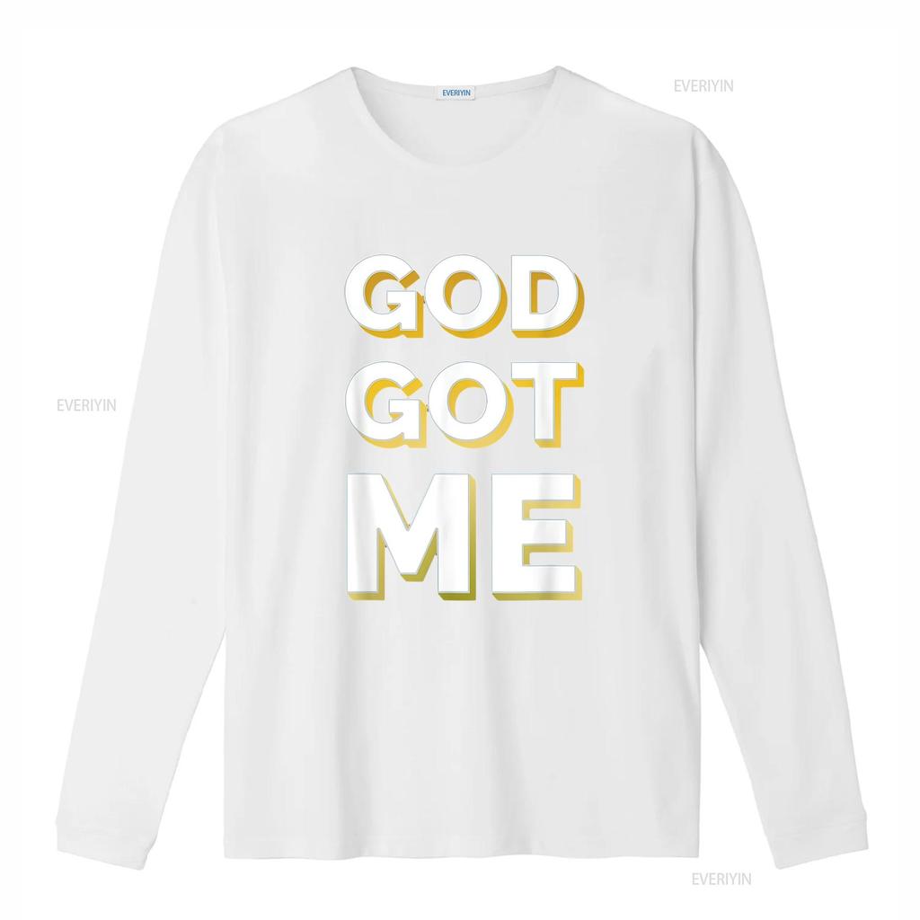 Womens Christian T Shirt Faith God Got Me Gold vintage Washed streetwear Unisex graphic Comfortable homme Stylish Stretched
