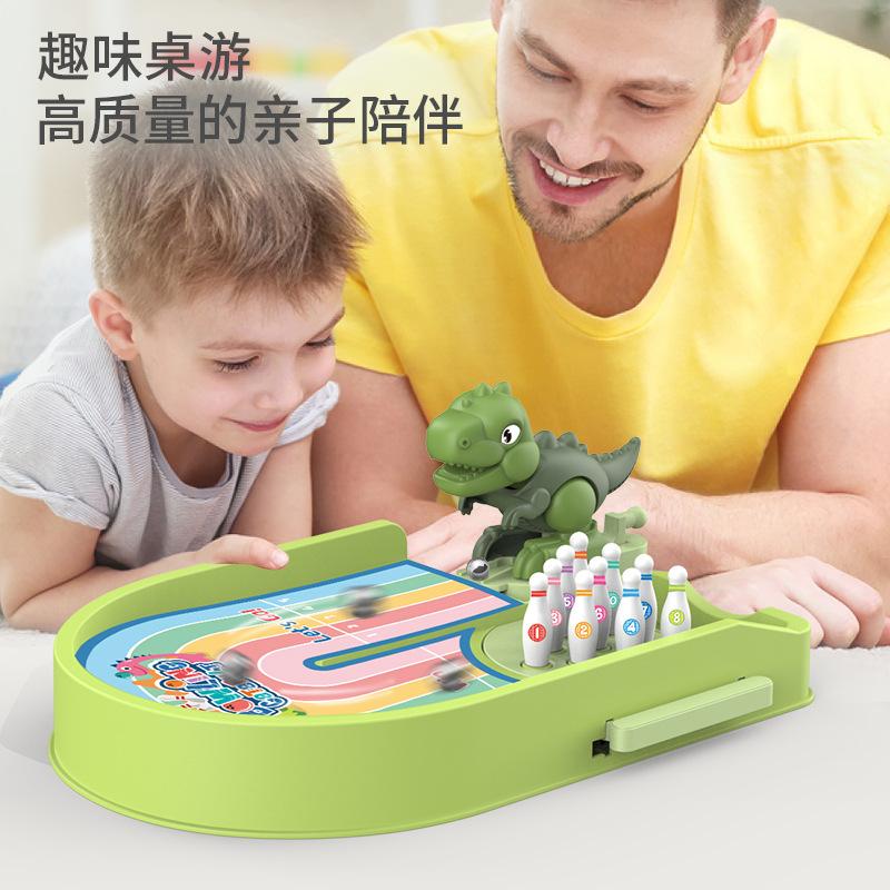 Dinosaur Bowling Traditional Toys Children'S Table Games Kindergarten Gifts Bowling Set