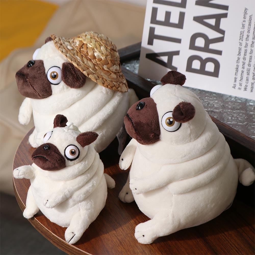 Pug Dogs Stuffed Animal Elf Fat Pug Plush Toys Pug Dog Plush Doll Pug Dog Plush Toy Stuffed Toy