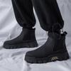 Autumn and winter new high-top shoes Martin leather boots fashion overalls boots men's casual retro Chelsea men's shoes
