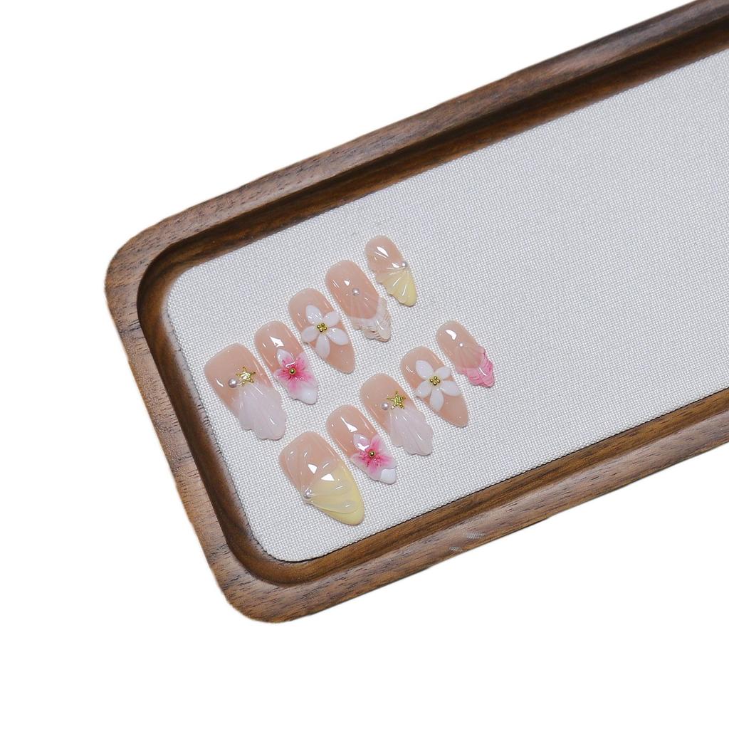 Hand-Painted French Carved Long Pointed Nails - Exquisite, Popular, High-End Wearable Art