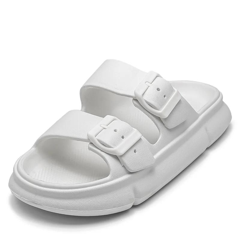 Módní EVA silné platformě Cloud pantofle Pánské Dámské polštářové nazouváky Sandály Letní Venkovní Plážové Boty Spona Domácí Koupelnové Žabky 2024