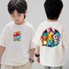 Summer Anime Pokémon Cosplay TShirt Cotton Short Sleeve Tops Casual Loose Retro TShirt Men Women Kids Family Matching Outfits