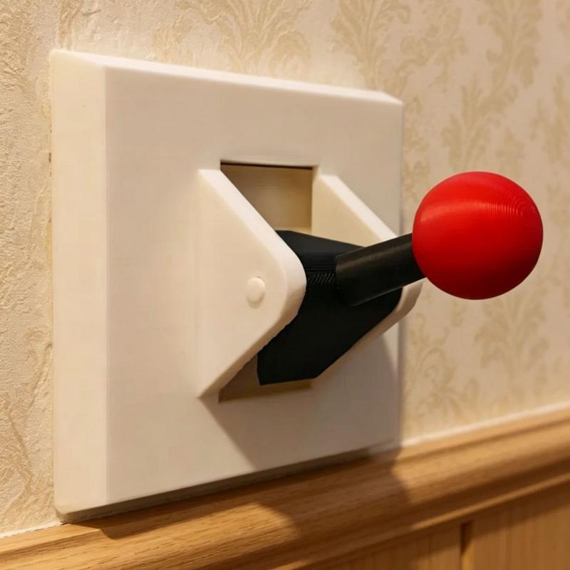 Cute Arcade Rocker Switch Panel Decoration Novelty Game Themed Wall Switch Sticker for Kids Room Home Decor