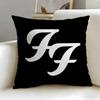 Classic Band Foo Fighters Cushion Cover Soft & Easy-Wash Pillow Case – Versatile for Couch, Bed, Travel and Office