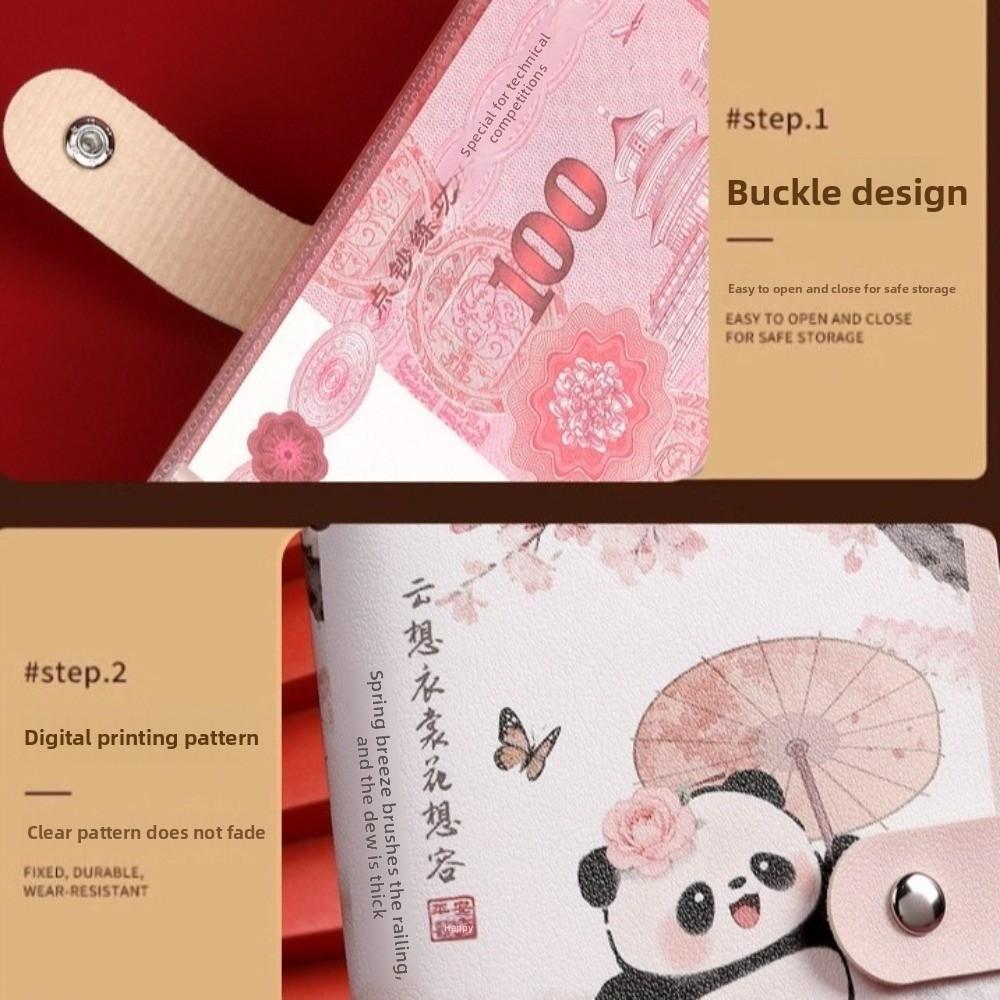Waterproof 100 Envelopes Money Saving Challeng PU Savings Challenges Sheets Cash Storage Book