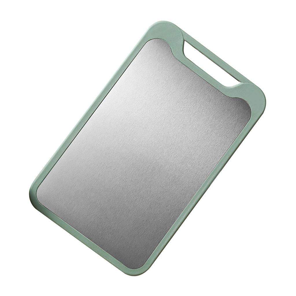 Double Sided Kitchen Cutting Board 304 Stainless Steel Cutting Board for Kitchen Meat Vegetable Fruit Fish Cheese Green