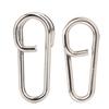 50PCS Powerful Oval Stainless Steel Fishing Clips Snaps Connector Interlock Accessories