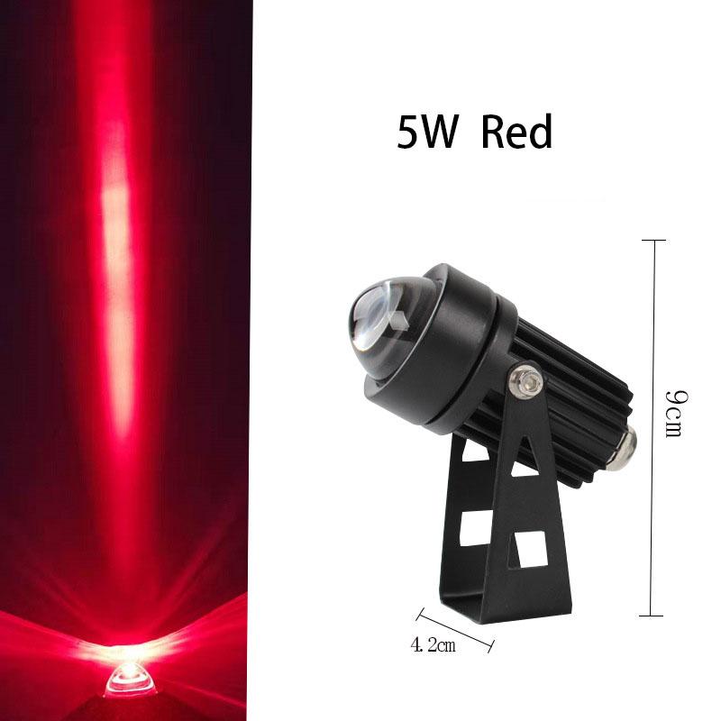 5W 10W Outdoor Wall Lamp RGB Floodlight LED Waterproof Spotlight with Narrow Beam Angle Light Landscape Lights for Street Garden