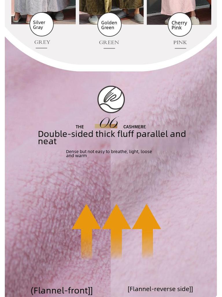Plus Size Flannel One-Piece Pajamas for Men and Women