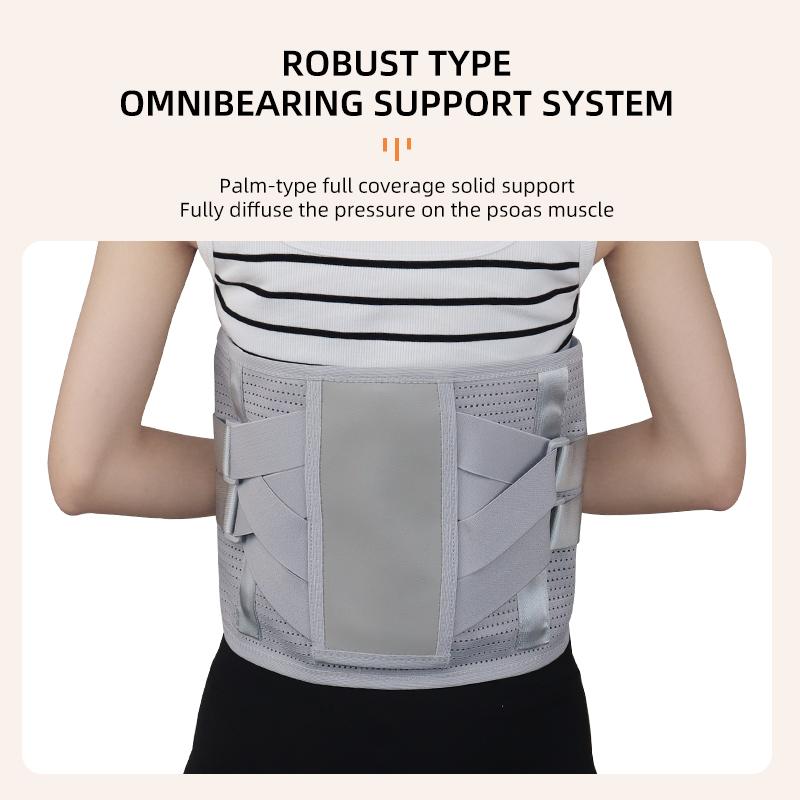 Breathable Adjustable Back Brace Lumbar Support with Straps Sports Protection Waist Support