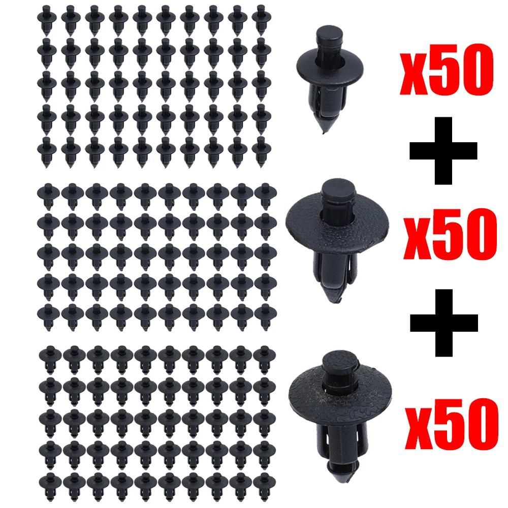 Car Fairing Decorative Panel Fasteners 6/7/8mm Auto Motorcycle Engine Cover Deflector Plastic Expansion Rivet Buckle Accessories