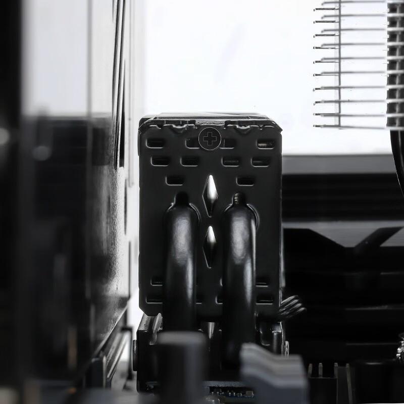 HR-10 2280 PRO Solid State Drive Cooler 4 Heat Pipe Vest For PCI-E5.0 M.2 SSD Cooling Heat Sink With Dual 3010 4PIN PWM Fan