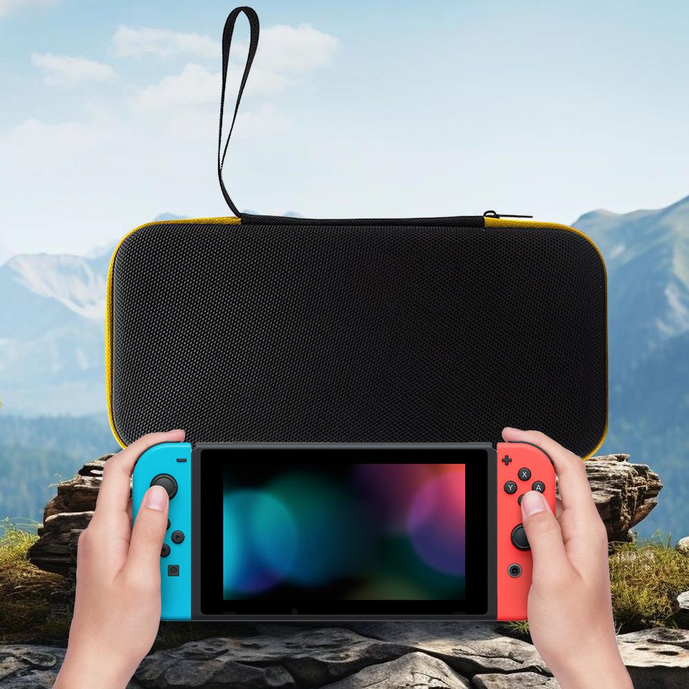 Protable Carrying Case Shockproof Travel Carrying Bag with Mesh Pocket Protective Bag for Retroid Pocket 5 Handheld Game Console