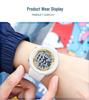 Sanda Trendy Korean Style Luminous Waterproof Watch for Outdoor Sports - Unisex Multifunctional Display.
