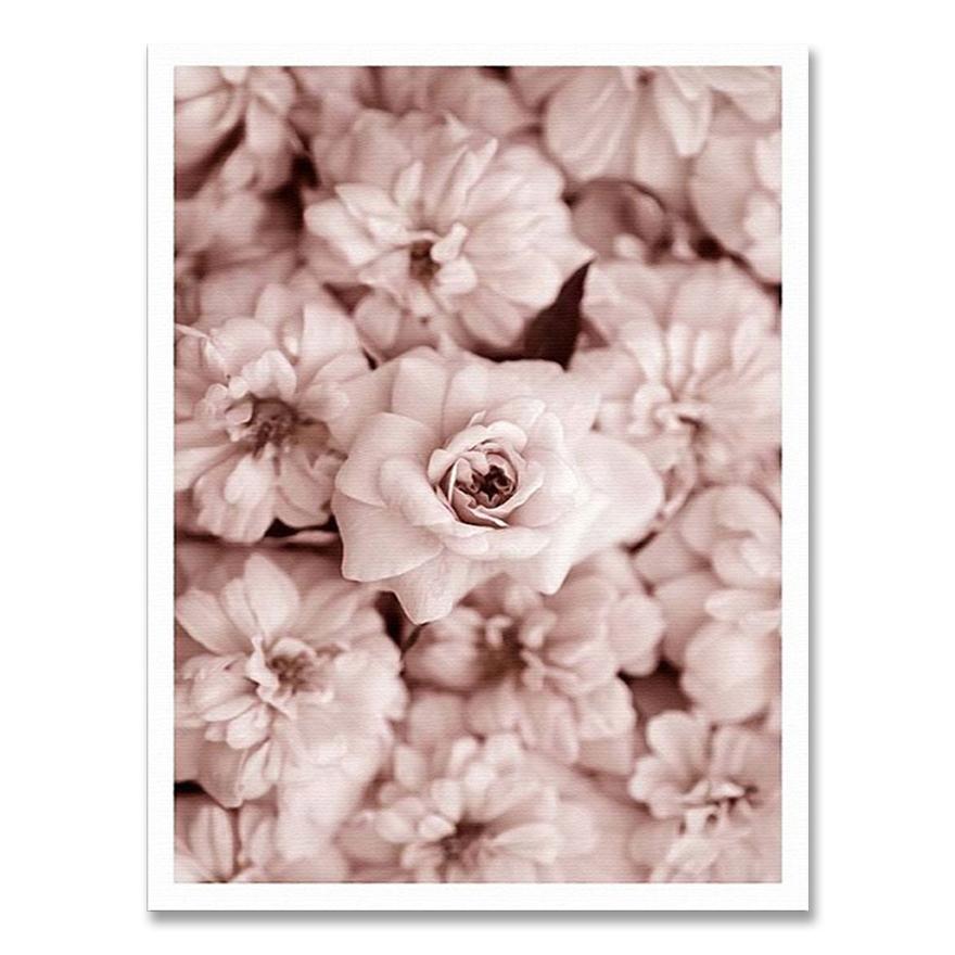 Scandinavian Fashion Poster Pink Flower Sexy Girl Nordic Style Wall Art Canvas Print Painting Modern Living Room Decor Picture