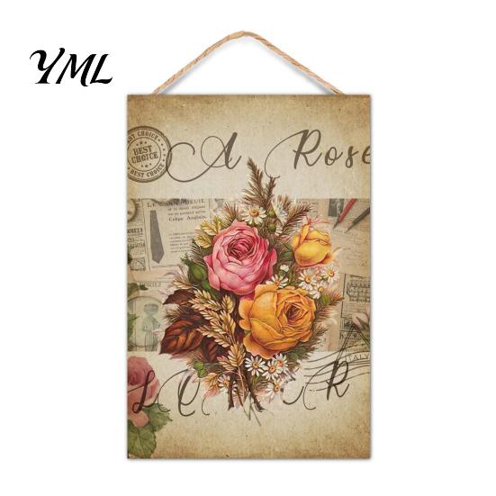 Decorative Wooden Sign Summer Hanging Sign, Welcome Front Door Decor with Solid Wood Wall Plaque Rope, Colorful Hanger for Seasonal Farmhouse