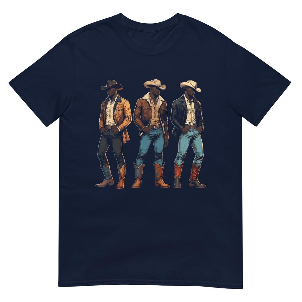 Black Cowboy Western Rodeo Melanin Black History Texas Unisex Tshirt S