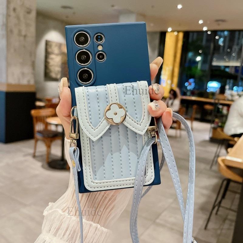 

Чехол-ремешок для Xiaomi Redmi Note 13 Pro Plus 12 12S 11 11S 10 13C 12C 10C A3, с ремешком через плечо, кожаный кошелек, чехол для карт Redmi note 13 4G