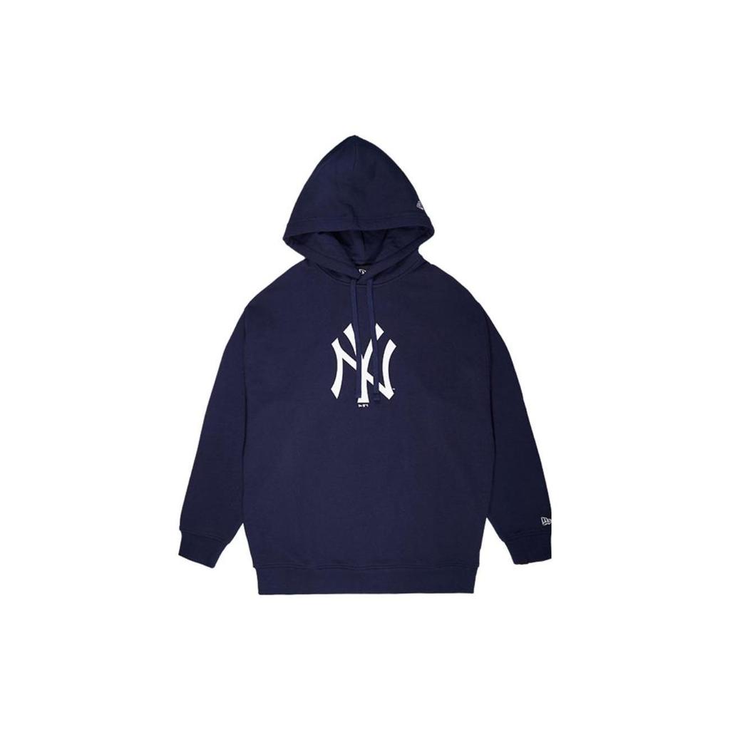 New Era Graphic Print Pullover Hoodie Unisex hoodies Navy-Blue 12727844