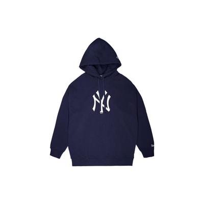 New Era Graphic Print Pullover Hoodie Unisex Hoodies Navy-Blue 12727844