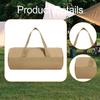 Outdoor Storage Bag Canvas Camping Equipment Organizer Tent Stakes Zipper Carrying Portable