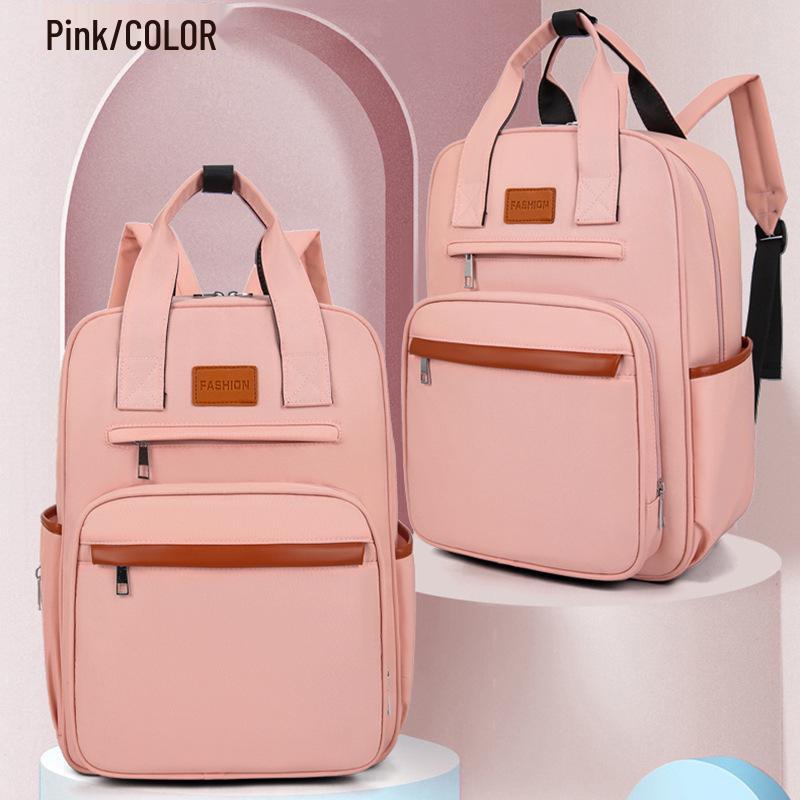 Trendy Large-Capacity Mom Bag with Wet/Dry Separation, Luggage Handle Attachment, Multi-Function Backpack for Mothers
