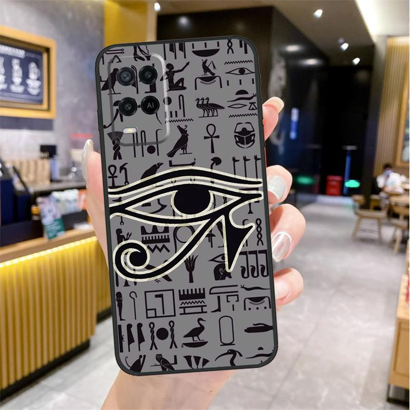 Egyptian Eye Of Horus Case For Oppo A74 A54 A94 A78 A98 A18 A60 A80 A40 A38 A58 A96 A76 A16 A15 A17 A57 A77 A5 Pro