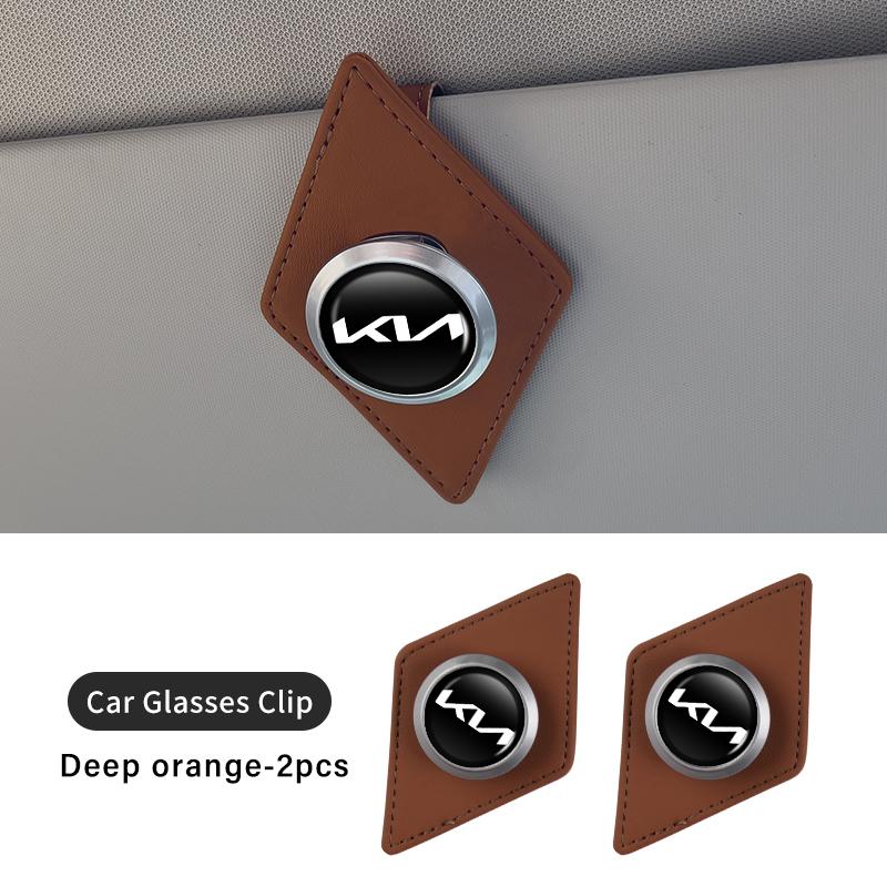 AEG1 For KIA Car Eyeglass Clip Card Ticket Holder Sun Glasses Storage Clip Accessories Rio K5 K2 Sportage Ceed Sorento Picanto