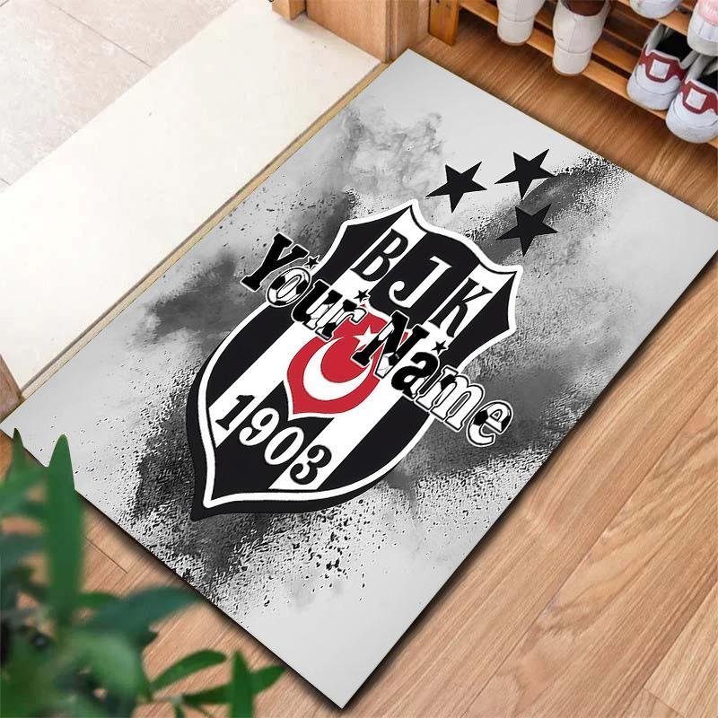 Besiktas Gymnastics Club Custom Name Carpet Rug For Living Room Bedroom Home Sofa Decoration Kids Play Nonslip Floor Mat