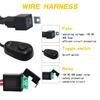 12v 40a High Power Car Light Wiring Harness 1-to-2 Pure Copper Cable Set With Switch For Led Spotlights