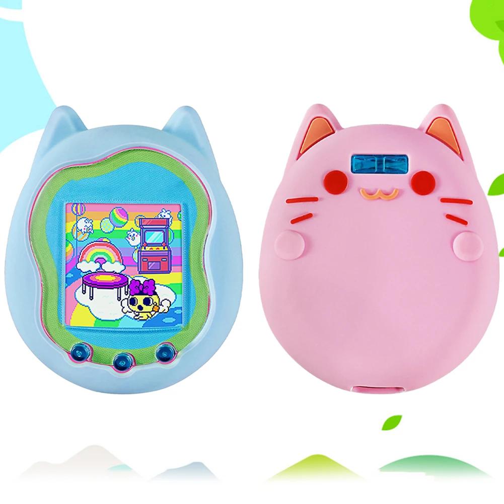 Silicone Cover Case Screen Protector for Virtual Interactive Pet Game Machine Protective Soft Skin Cover for Tamagotchi Uni