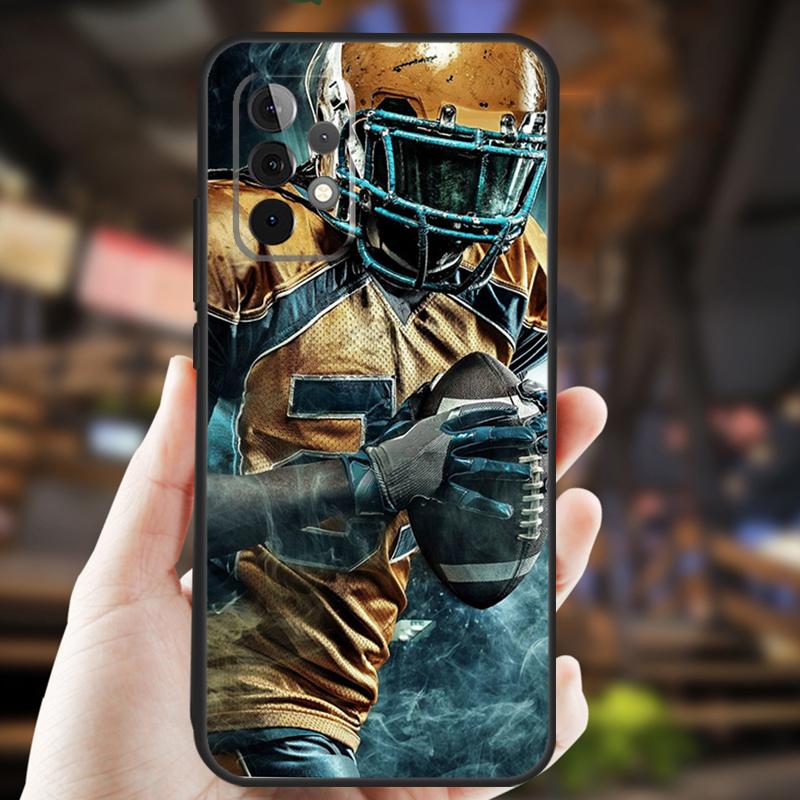 American Football Case For Samsung Galaxy A26 A54 A14 A36 A16 A33 A56 A15 A55 A53 A35 A22 A32 A52 A34 A05 A06