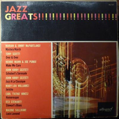 LP Record VARIOUS - Jazz Greats ALL737 Allegro Records 1964 UK Jazz Used