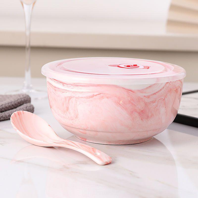 Japanese Ceramic Noodle & Soup Bowl - Large, Korean Style, Ideal for Couples & Students, Perfect Home Tableware.