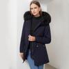 Women's Winter Parka Coat Thickened Fleece Lined Padded Warm Hooded Long Military Puffer Jacket Faux Fur Overcoat Casual Fashion Outdoor Outerwear New