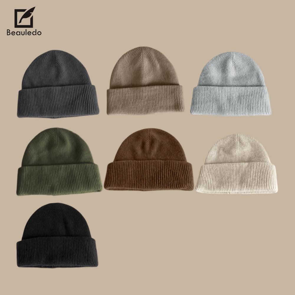 Women's Wool Hat Warmth and Ear Protection Knit Hat  Big Head  Small Face