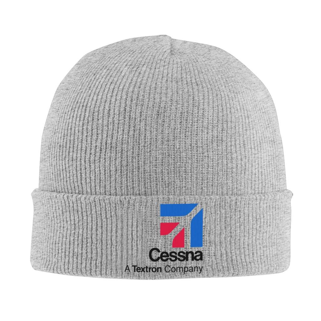 Cessna Logo Warm Knitted Cap Winter Knit Bonnet Hat Skullies Beanies Hip Hop Caps for Unisex