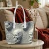 Skull Pattern Shoulder Tote Bag Fashion Unique Handbag for Daily Use