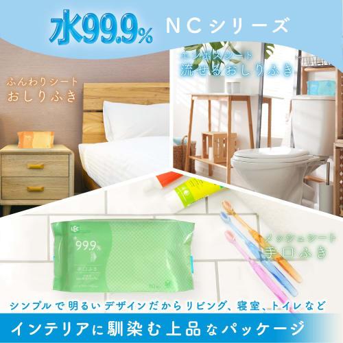 LEC 99.9% Pure Water Soft Baby Wipes for Adults, 120 Wipes, Made in Japan, Mild Acidity, Unscented